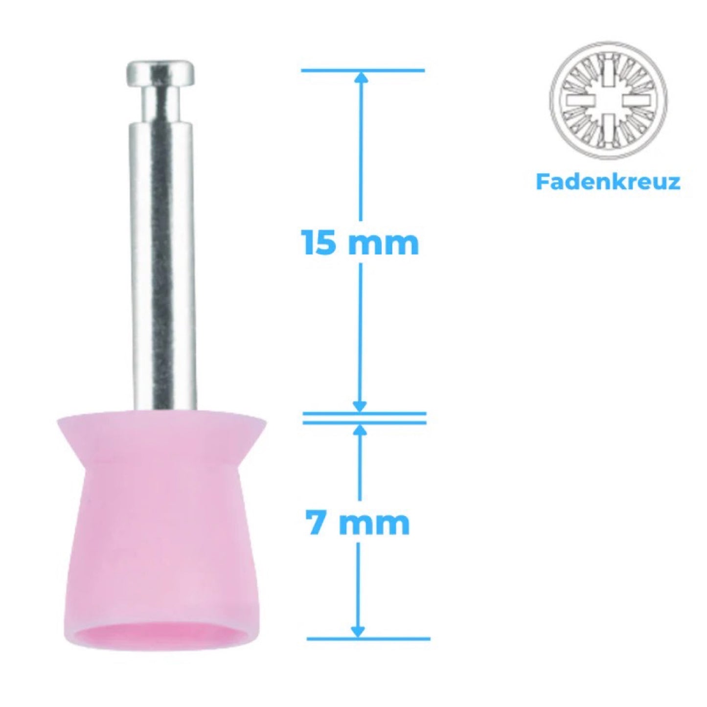 Polierkelche Silikon Short Cup CA-Schaft 100 Stück