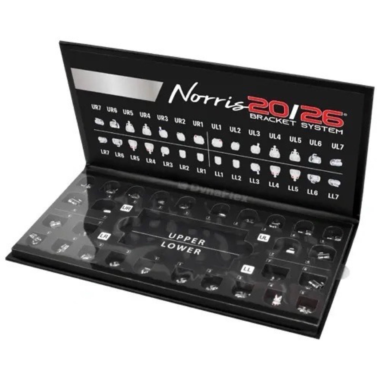 Selbstligierende Brackets (SLB) Norris 20 26 Set, Kobalt-Chrom nickelfrei, 7x7 1 Kit