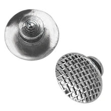 Micro-Buttons Klebe-Knöpfchen, Edelstahl 10 St. / Pck.