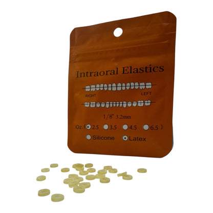 Intraorale Gummiringe / Latex (50 Pack je 100 Gummiringe)