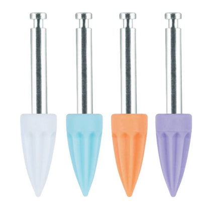Silikon-Polierspitzen CA-Schaft, spitz & geriffelt, mittel, latexfrei 100 St. / Pck.