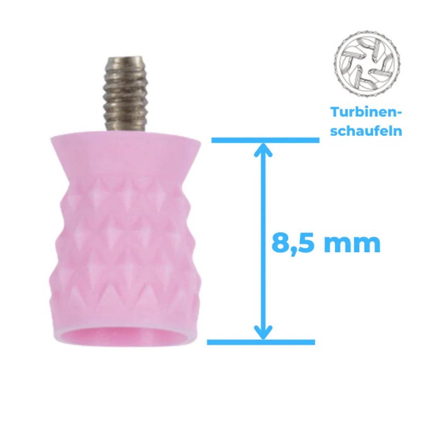 Polierkelche Screw-In | Silikon Polierer | Genoppt & Latexfrei | 100 St.