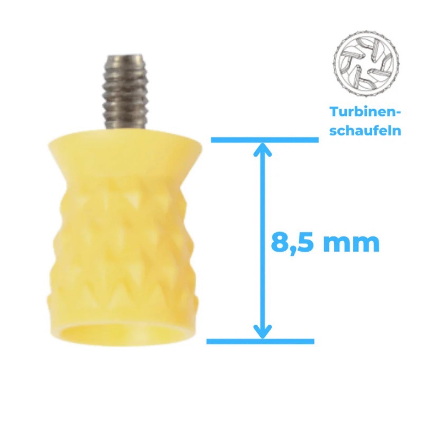 Polierkelche Screw-In | Silikon Polierer | Genoppt & Latexfrei | 100 St.