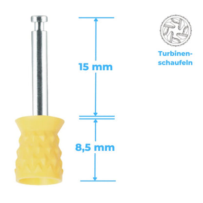 Polierkelche Silikon Genoppt CA-Schaft 100 Stueck
