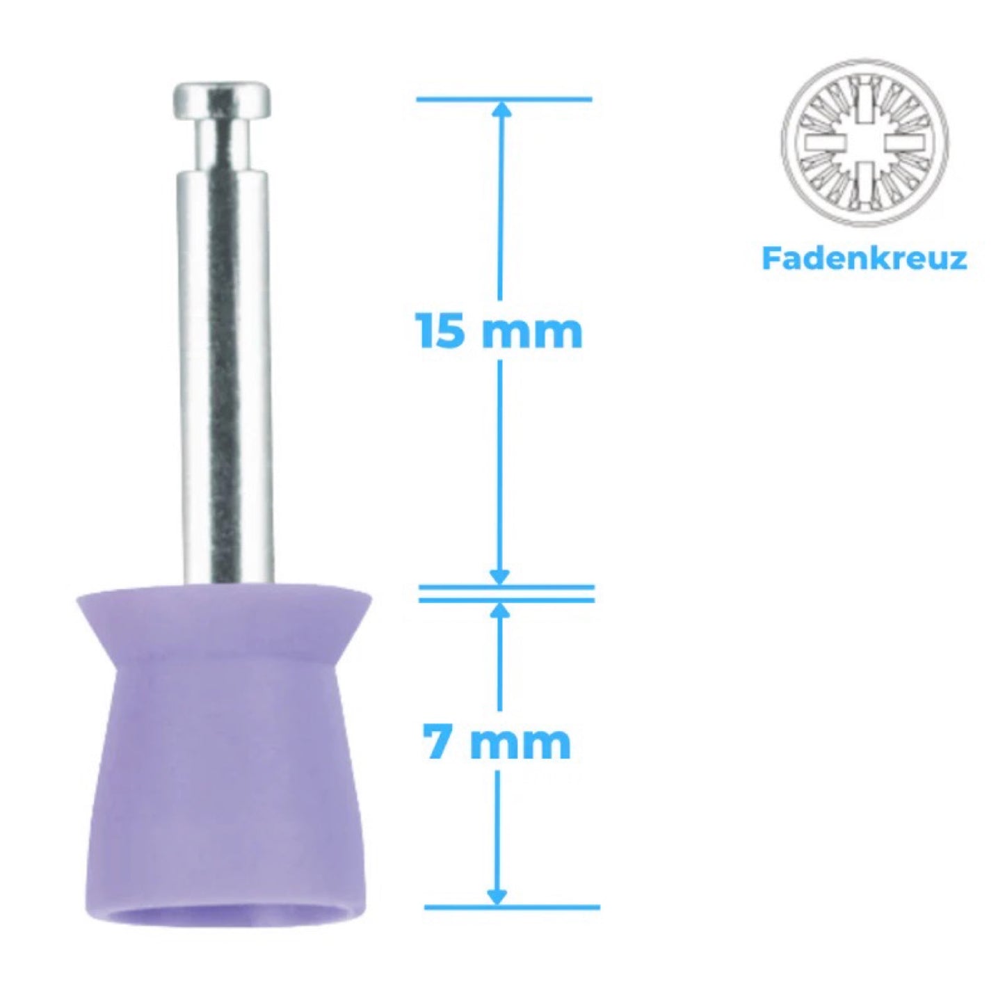 Polierkelche Silikon Short Cup CA-Schaft 100 Stück