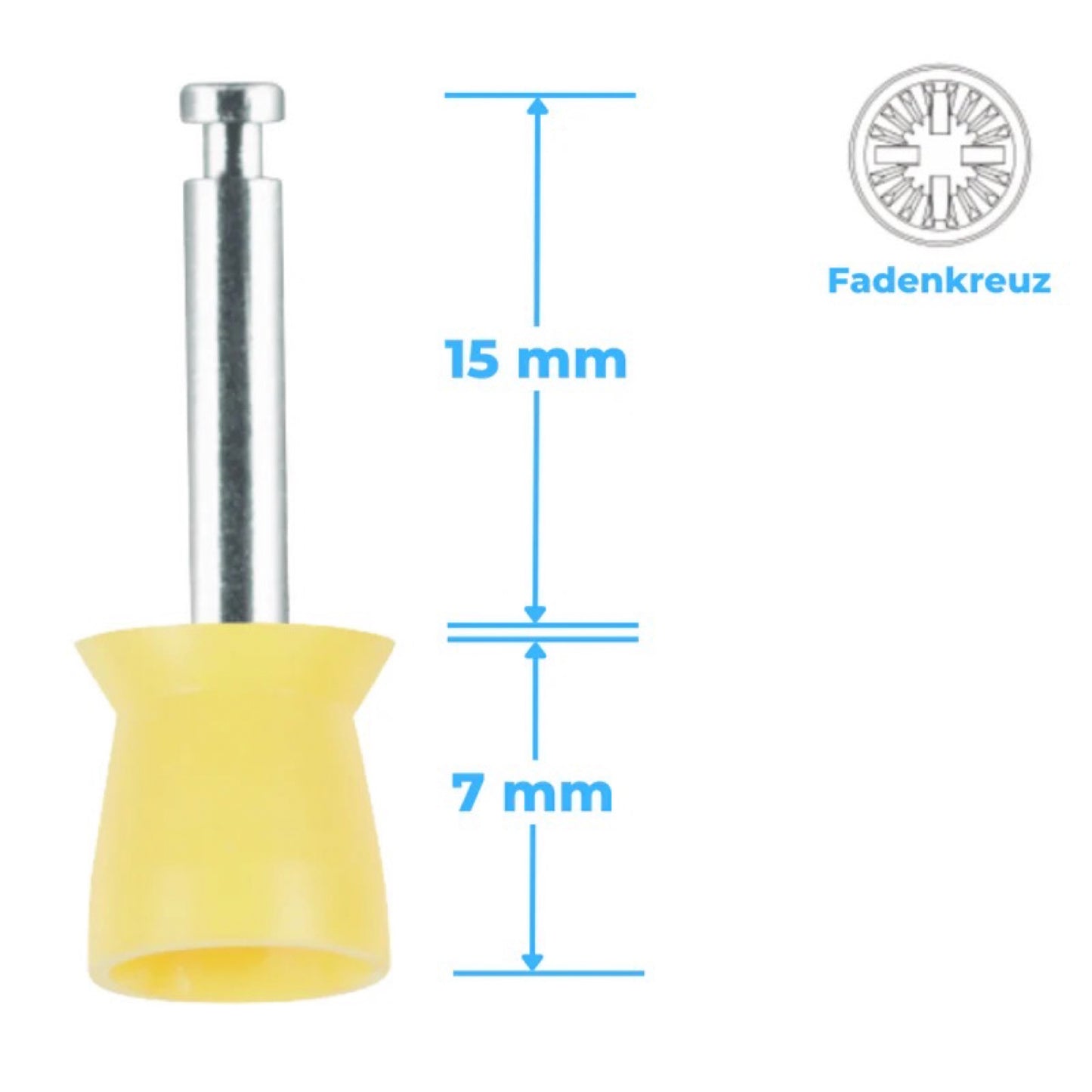 Polierkelche Silikon Short Cup CA-Schaft 100 Stück