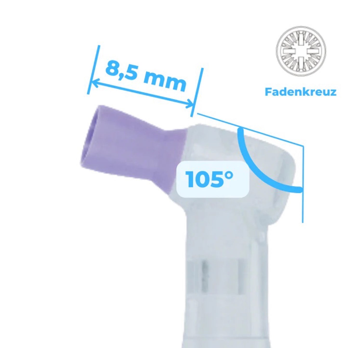 Prophy Angles Silikonkelch 105 Grad Winkel 100 Stück