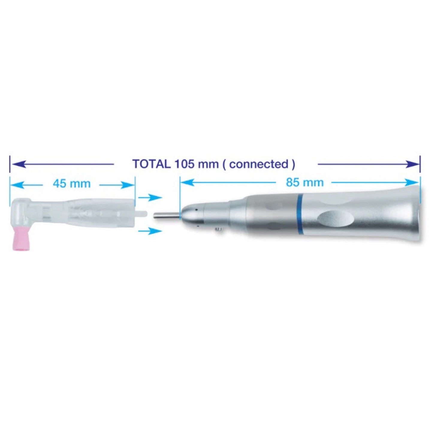 Dental-Handstück 1:1 (blau), ohne Licht Kühlung, für HP-Schaft 1 St. / Pck.