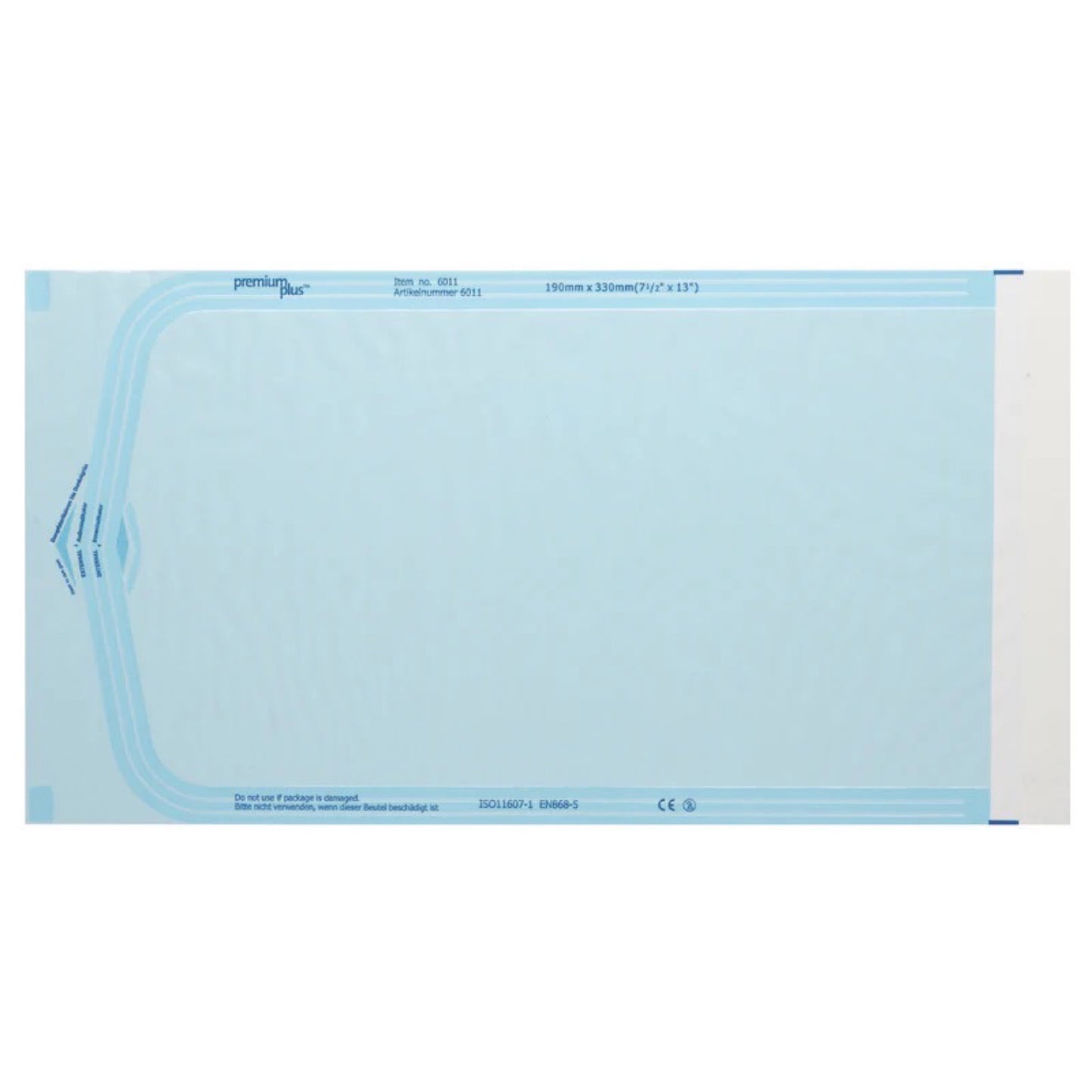 Klarsicht-Sterilisationsbeutel, selbstklebend, 135 x 260 mm 200 St. / Pck.