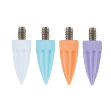 Silikon-Polierspitzen Screw-In, spitz & geriffelt, mittel, latexfrei 100 St. / Pck.