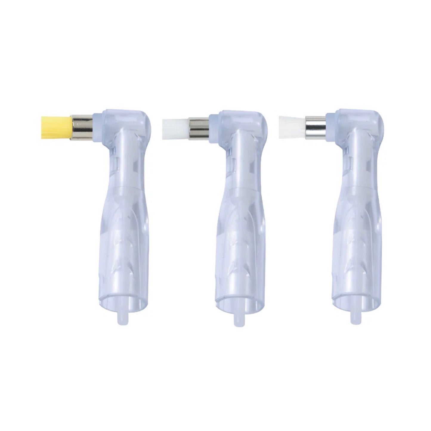 Prophy Angles Bürste Reziprok Flach – 60° Bewegung, Nylon, Einweg, Verschiedene Härtegrade – 100 Stk.