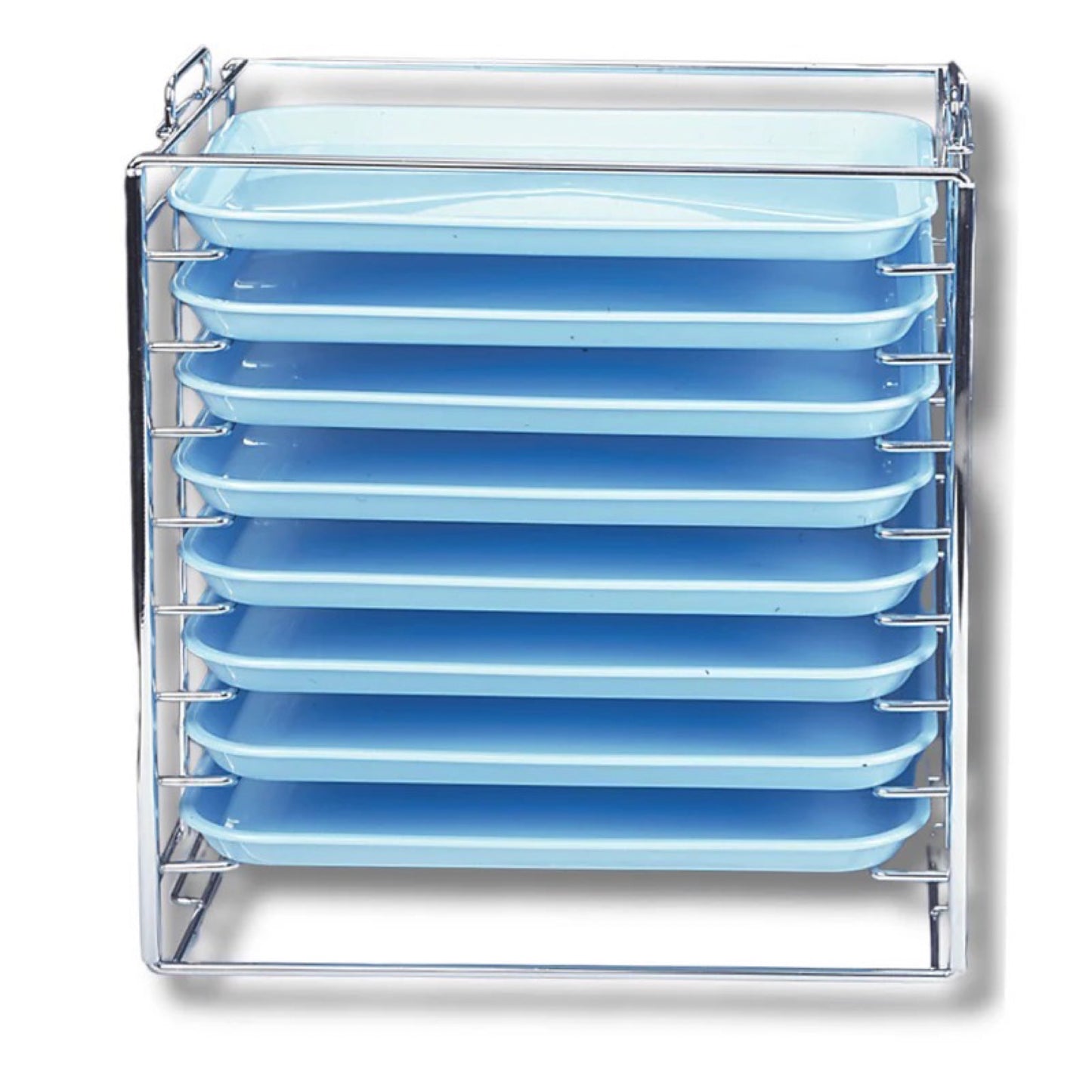 Tray-Rack Instrumentenständer für 8 Standard-Trays, Chromstahl 1 St. / Pck.