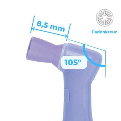 Prophy Angles Silikonkelch Glatt – Einweg, 105° Winkel, Fadenkreuz, Latexfrei – 100 Stk.