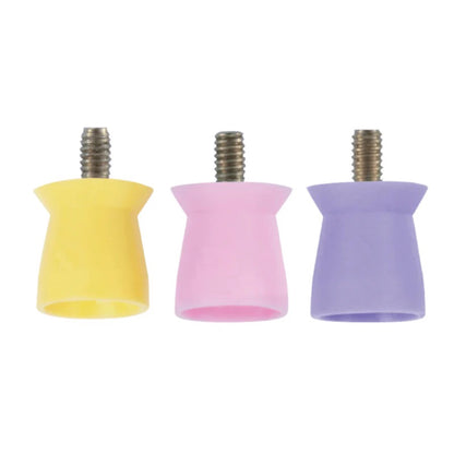 Polierkelche Screw-In, Silikon glatt (Fadenkreuz), Short Cup, extra weich, latexfrei 100 St. / Pck.
